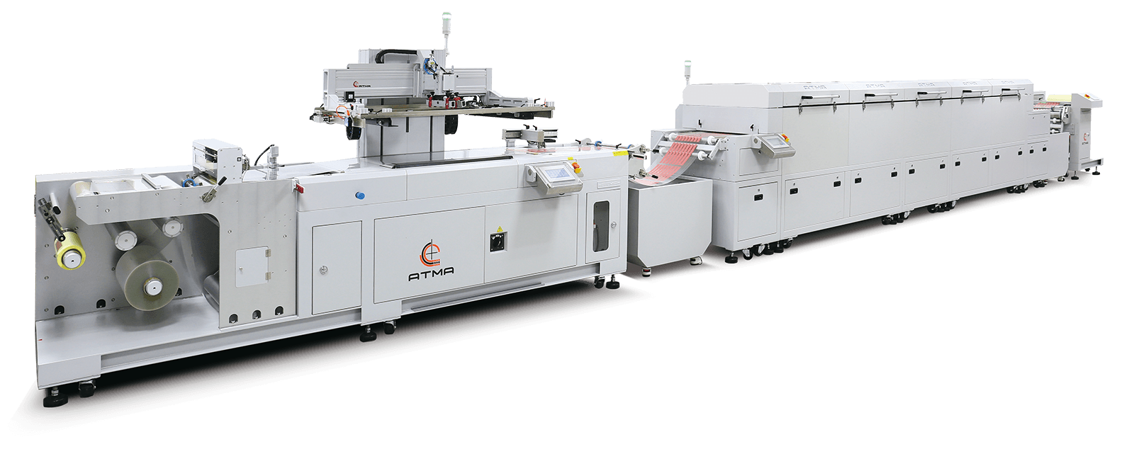 ATMALINE RR5060/S Fully Automatic Roll-to-Roll Screen Printing Line